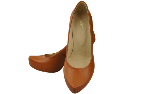 Damen Footwear Rotes Stiletto Pumps Naturleder 205 ElitaBut