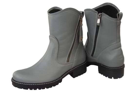 Damenstiefel Naturleder Grau 122 ElitaBut
