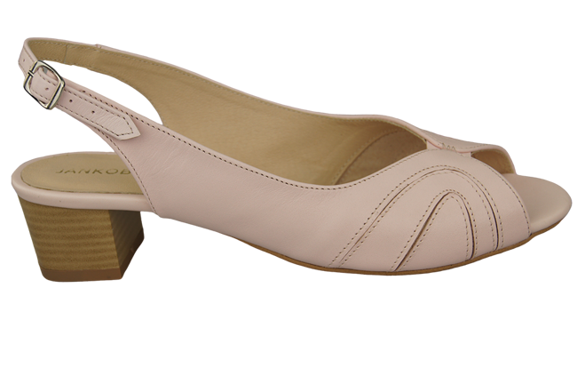 Damenschuhe Sandalen, Naturleder, Puderrosa 991 ElitaBut