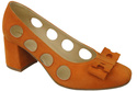 Damenschuhe Pumps Orange Natürliches Wildleder 182 ElitaBut