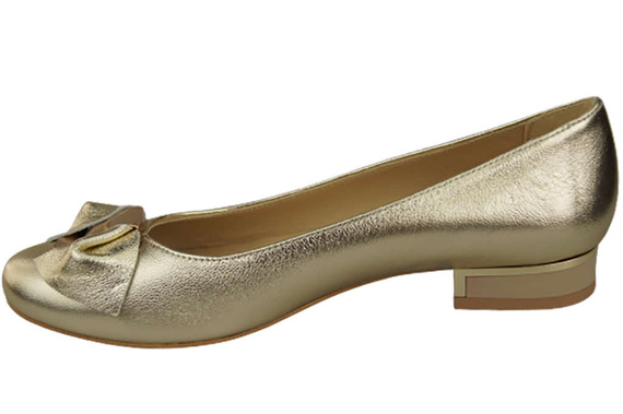 Damen Ballerinas Naturleder Gold 894 ElitaBut