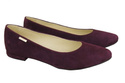 Damenschuhe Ballerinas Burgund, Naturleder, Wildleder 131 ElitaBut
