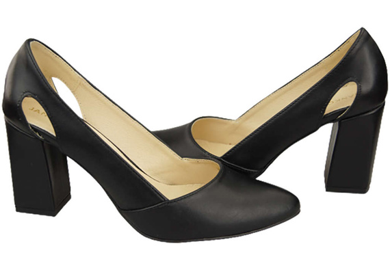 Damenschuhe Pumps Schwarz Naturleder 184 ElitaBut