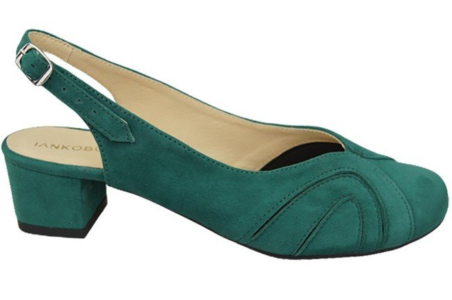 Damenschuhe Sandalen, Naturleder, Wildleder, Malachit 842 von ElitaBut