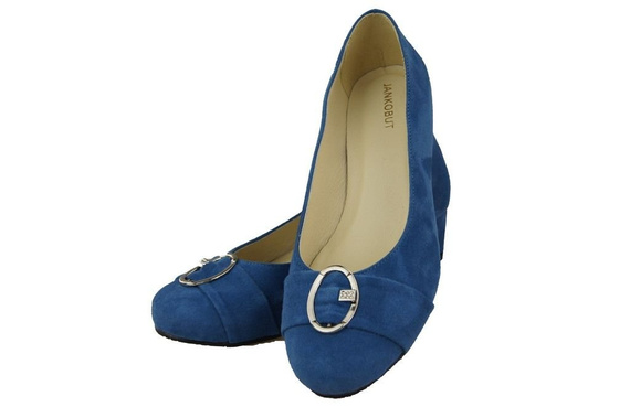Damenschuhe Pumps Blau, Natürliches Wildleder 135 ElitaBut