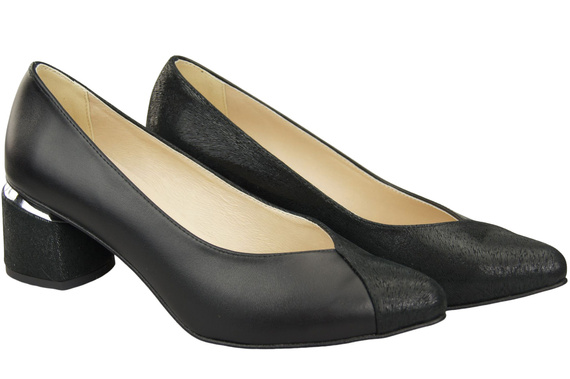 Einzigartige Damenschuhe aus Naturleder Fühlen Sie Luxus an Ihren Füßen Schwarz 191 ElitaBut