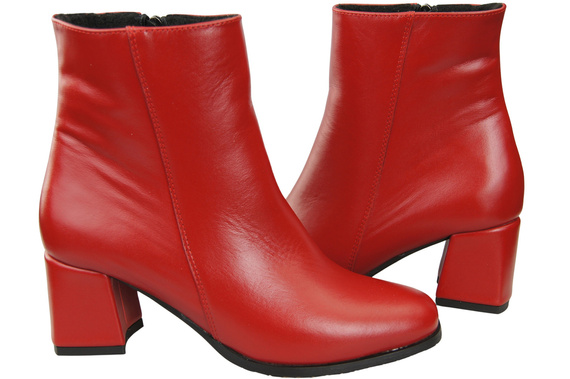 Damenstiefel Rot für Winter Naturleder 214 Z ElitaBut