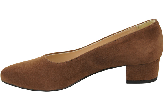 Bequeme Damen-Schuhe Braun aus echtem Veloursleder 220 Z ElitaBut