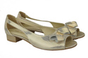 Schuhe Damen Sandalen Gold Naturleder 994 ElitaBut