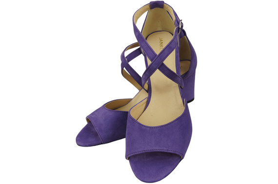 Damenschuhe Sandalen Lila Naturleder Wildleder 111 ElitaBut