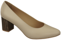 Damenschuhe Beige Pumps Naturleder mit Zierabsatz 157 ElitaBut
