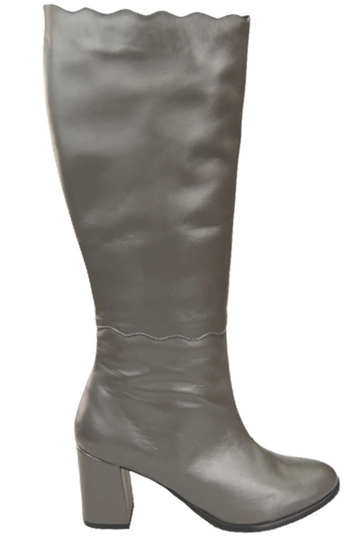 Klassische Damenstiefel, Naturleder, Graphit 176 ElitaBut