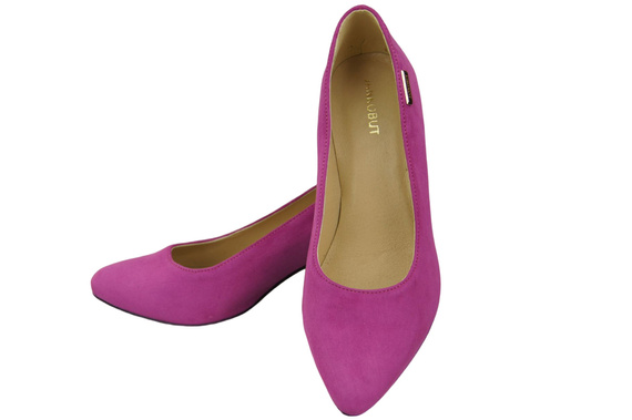 Damenschuhe Alpenveilchen-Pumps Natürliches Wildleder 106 ElitaBut