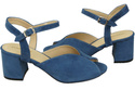 Damenschuhe Sandalen Blau, Naturleder, Wildleder 185 ElitaBut