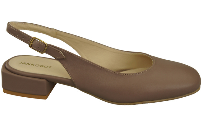 Damen Schuhe Sandalen Cappuccino Dunkel Flacher Absatz Naturleder 206 ElitaBut