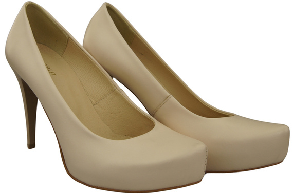 Damen Footwear Beige Stiletto Pumps Naturleder 205 ElitaBut