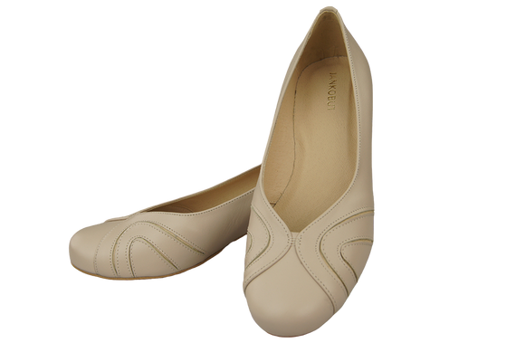 Damenschuhe Pumps Naturleder Cappuccino Lico 786 ElitaBut