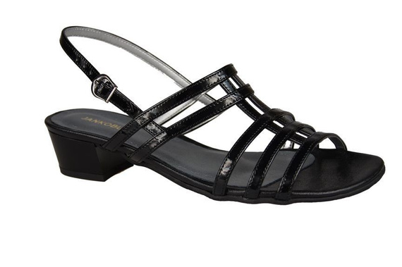 Damenschuhe Sandalen mit flachem Absatz Schwarz 622 ElitaBut