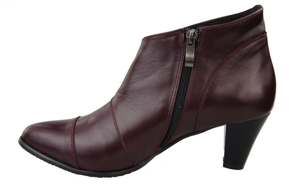 Damenschuhe Frühling/Herbst Naturleder Burgund 100 L ElitaBut