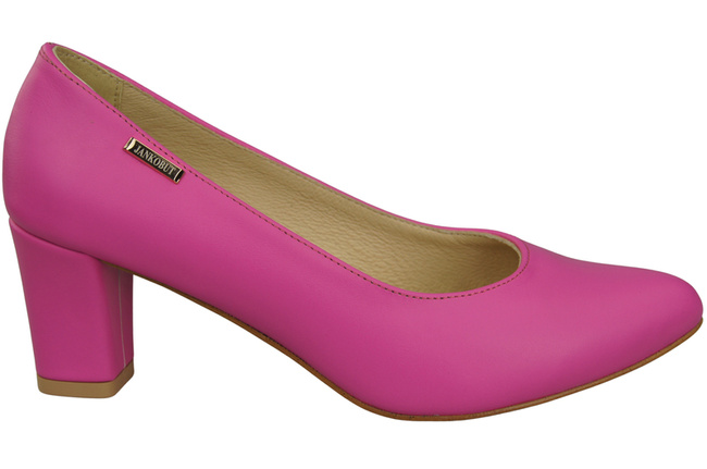 Klassische Glatt Damen Fuchsie Naturleder Schuhe 213 ElitaBut