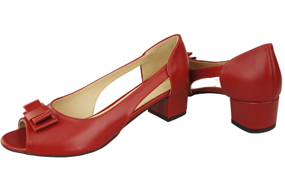 Damenschuhe Sandalen Rot Naturleder 145 ElitaBut