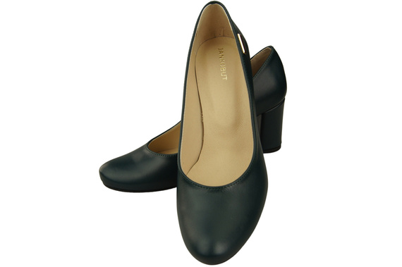 Klassische Damen Malachit Leder Mandel Nase Pumps 201 ElitaBut