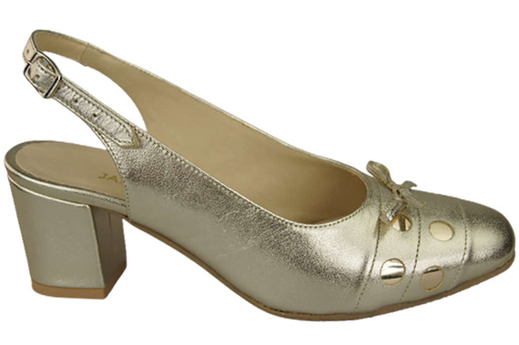 Damenschuhe Sandalen Gold Naturleder 167 ElitaBut