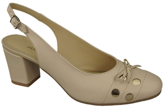 Damenschuhe Beige Sandalen, Naturleder 167 ElitaBut