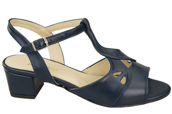 Damenschuhe Sandalen Marineblau Naturleder 169 ElitaBut