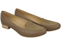 Damen Ballerinas Lords, Naturleder Cappuccino 908 ElitaBut