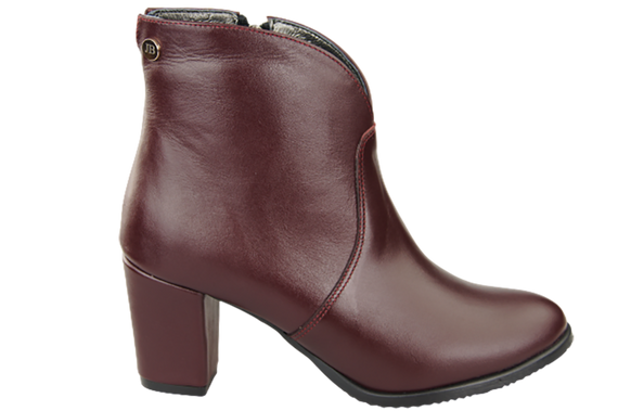 Damenstiefel Frühling/Herbst Naturleder Burgund 152 L ElitaBut