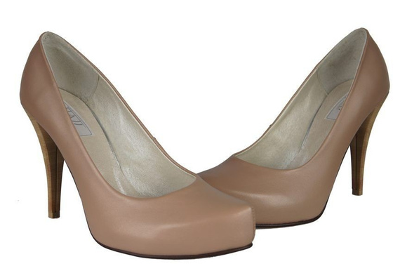 Damenschuhe Pumps Naturleder Cappuccino Lico 644 ElitaBut