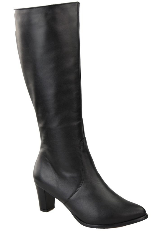 Damenstiefel, Naturleder, Schwarz 982 ElitaBut
