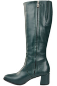 Klassische Damenstiefel, Naturleder, Malachit 175 ElitaBut