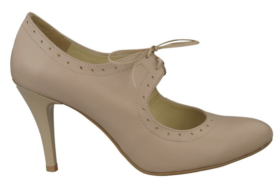 Damenschuhe Pumps Naturleder Cappuccino Lico 553 ElitaBut