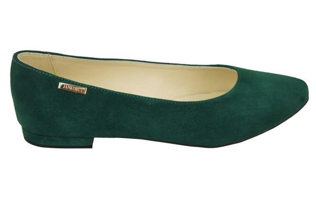 Damenschuhe Ballerinas Malachit Naturleder Wildleder 131 ElitaBut