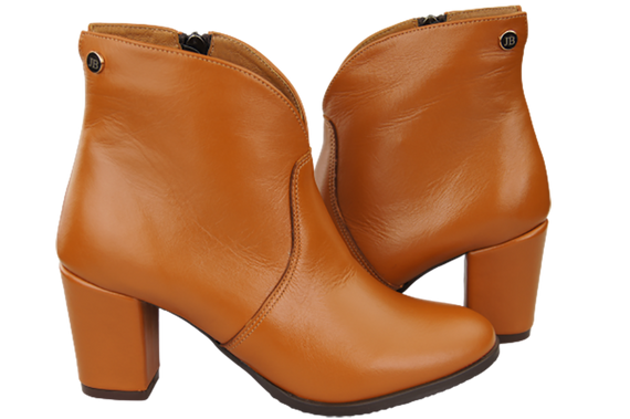 Winterstiefel für Damen, Naturleder, Rot 152, von ElitaBut