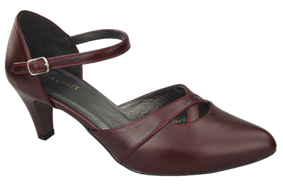 Damenschuhe Burgunderrote Sandalen, Naturleder 151 ElitaBut