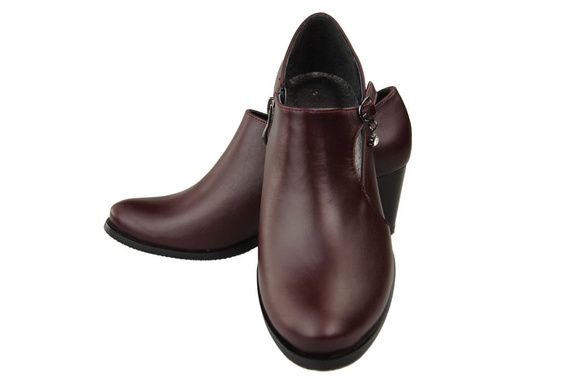 Damenstiefel aus Naturleder, Burgunderrot 109 ElitaBut