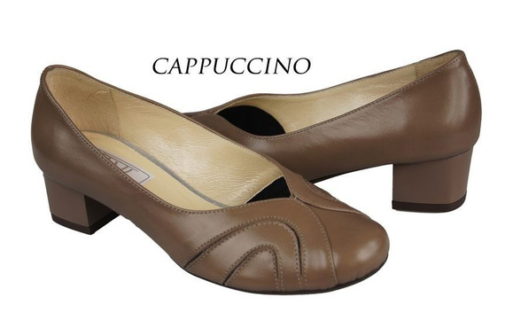 Damenschuhe Pumps Naturleder Cappuccino 786 ElitaBut