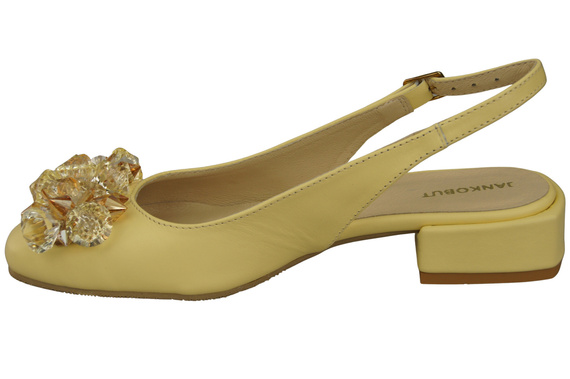 Damen Schuhe Banane Sandalen mit Kristallen Naturleder 215 ElitaBut