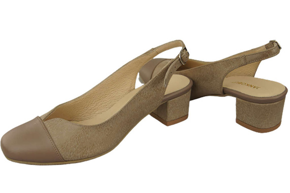 Damenschuhe Sandalen Naturleder 165 Cappuccino ElitaBut