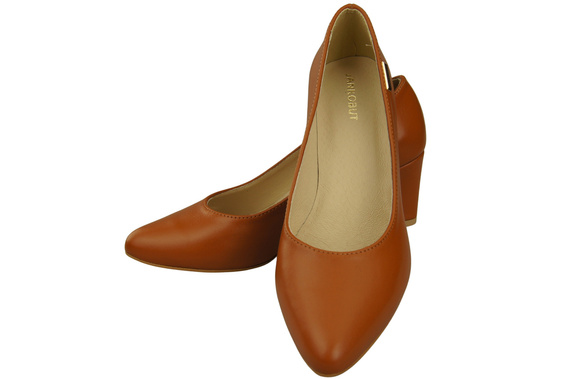 Klassische Glatt Damen Rotes Naturleder Schuhe 213 ElitaBut