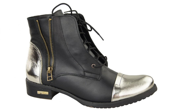 Damen Winterstiefel, Naturleder, Black Gold 820, von ElitaBut