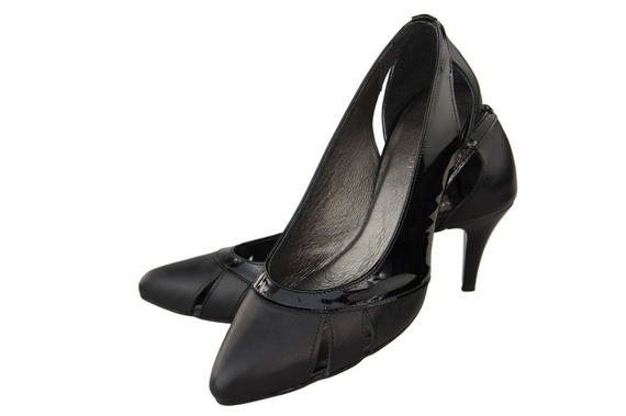 Damenschuhe Pumps Schwarz Naturleder 995 ElitaBut