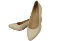 Damenschuhe Beige Pumps Naturleder mit Zierabsatz 157 ElitaBut