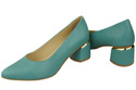 Damenschuhe Türkise Pumps, Naturleder 143 ElitaBut