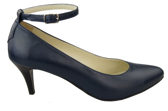 Damenschuhe Pumps Marineblau Naturleder 997 ElitaBut