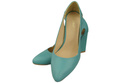 Damenschuhe Türkise Pumps, Naturleder 184 ElitaBut
