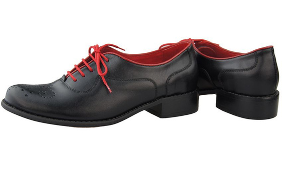 Schuhe Schnürschuhe, Naturleder, Schwarz Damen 953 ElitaBut